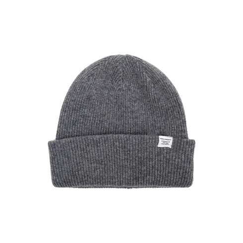 Norse Projects Merino Lambswool Beanie Grey Melange N95-05699999 Degli Uberti